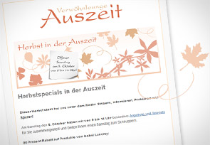 Auszeit Newsletter Herbst